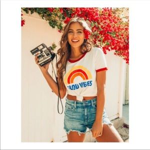 “ Roller Girl “ Retro Style , Good Vibes 🌈 tee “